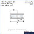 Frameless clamp-- 0 degree zinc alloy or brass wall to glass clamp